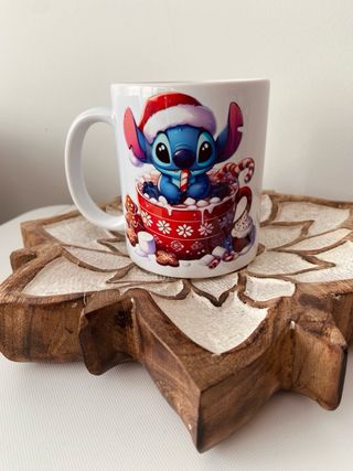 Taza de Stitch Navidad