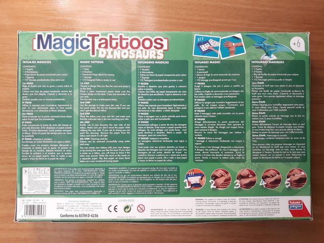 Magic tattoos dinosaurs