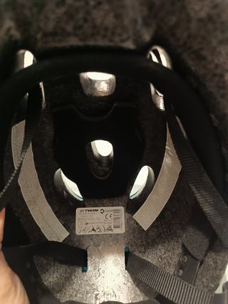 Ciclista, bici, culote, casco, proteccio