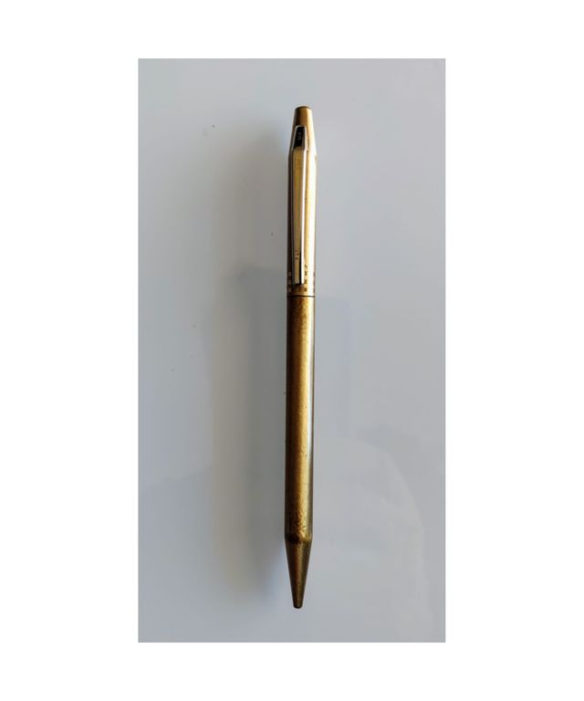 Antiguo bolígrafo dorado USA patent -B