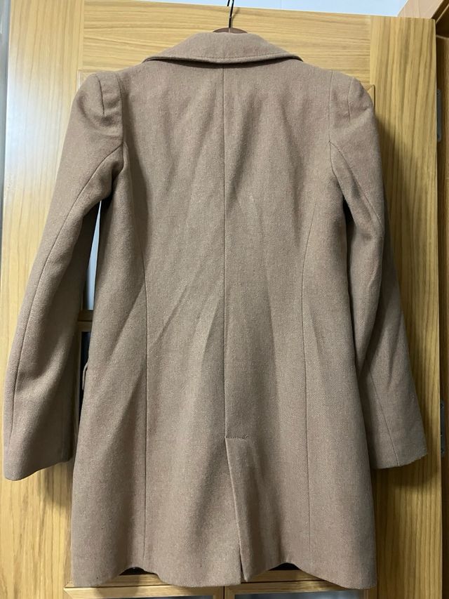 Abrigo paño beige  Stradivarius talla S