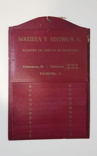 ANTIGUA LISTIN O AGENDA TELEFÓNICA