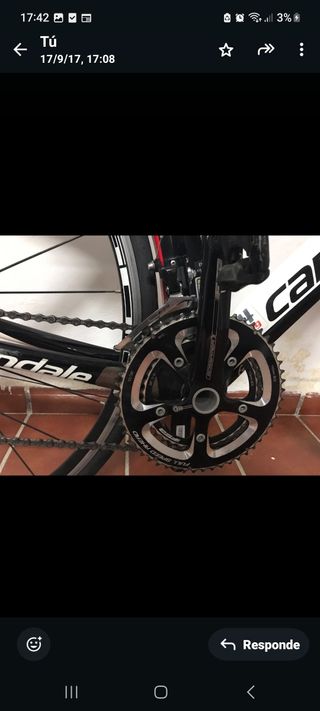 Bicicleta cannondale triatlón