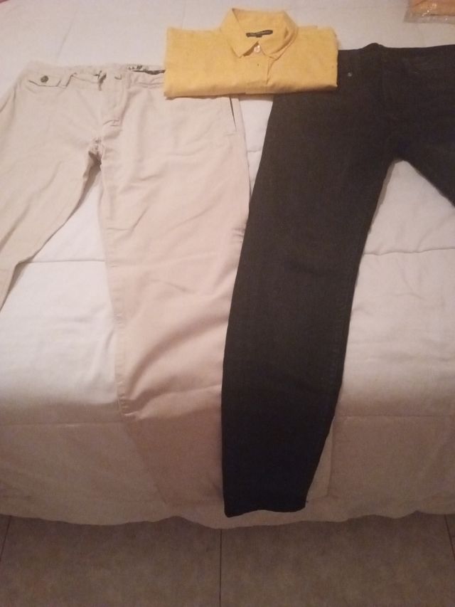 Pantalones y camisa de regalo 