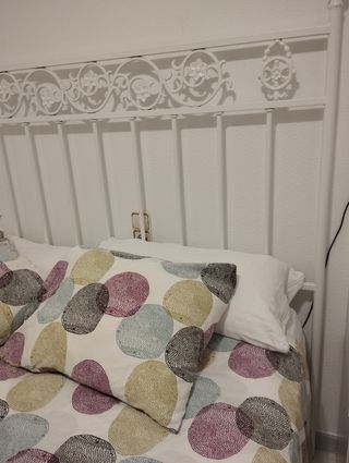 Cabecero forja blanco