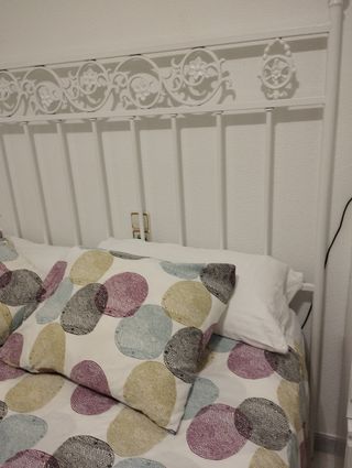 Cabecero forja blanco