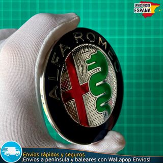 X2 Emblemas Alfa Romeo 74mm Capó y Maletero Nuevo