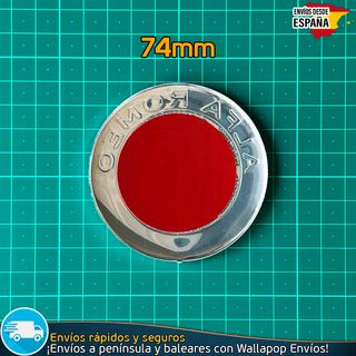 X2 Emblemas Alfa Romeo 74mm Capó y Maletero Nuevo