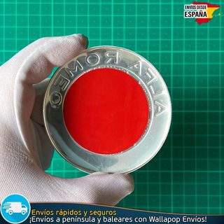 X2 Emblemas Alfa Romeo 74mm Capó y Maletero Nuevo