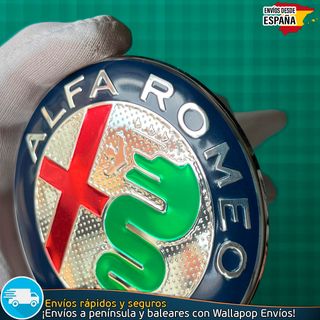 X2 Emblemas Alfa Romeo 74mm Capó y Maletero Nuevo