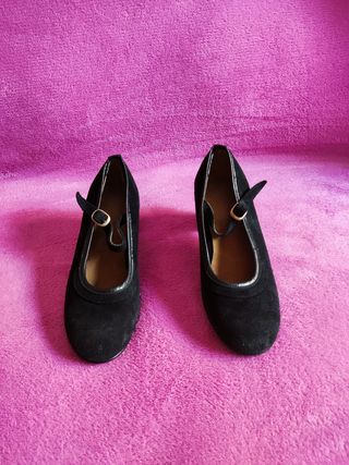 Zapatos tacón flamenco 