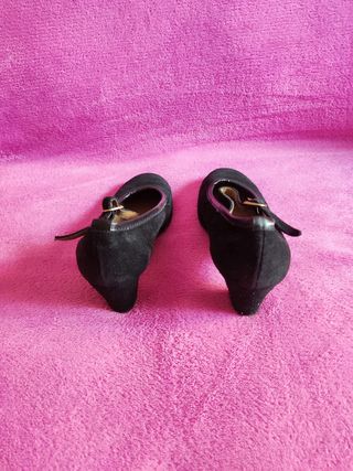 Zapatos tacón flamenco 