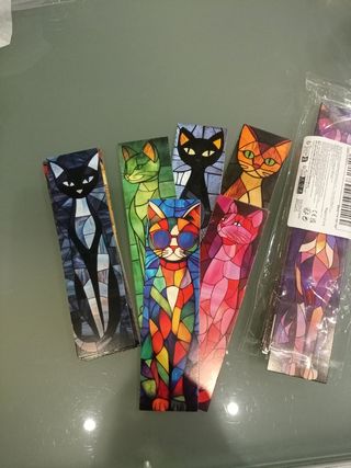 Segnalibro artistico gatto