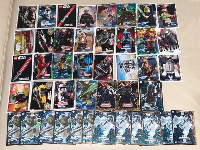 LOTE 43 CARTAS LEGO EDICION LIMITADA STAR WARS