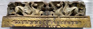 Antico Fregio di un carretto siciliano in legno