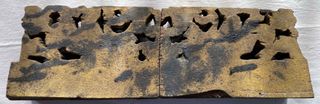 Antico Fregio di un carretto siciliano in legno