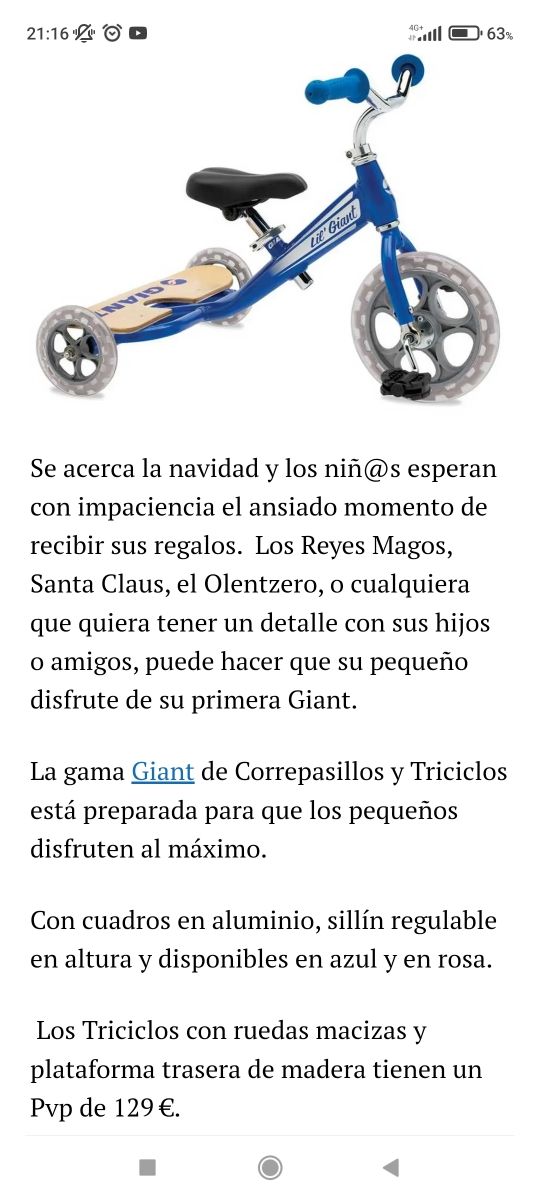 Triciclo GIANT