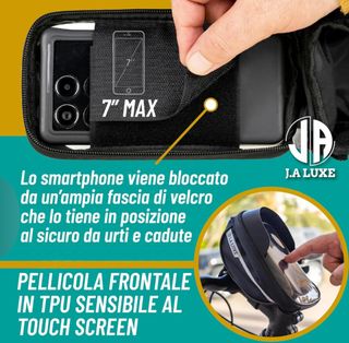 borsa bici telaio smartphon impermeabile ciclismo