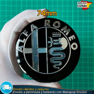 X2 Emblemas Alfa Romeo 74mm Capó y Maletero Nuevo