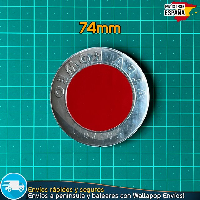 X2 Emblemas Alfa Romeo 74mm Capó y Maletero Nuevo