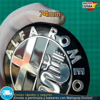 X2 Emblemas Alfa Romeo 74mm Capó y Maletero Nuevo