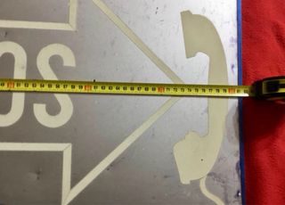 Antiguo cartel aluminio Teléfonos CTNE Telefónica