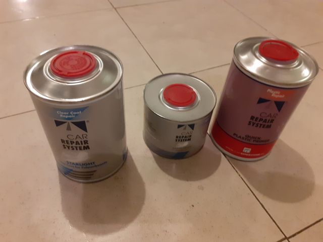 Laca catalizador e imprimación plástico