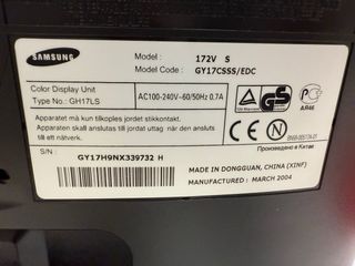 Monitor TFT Samsung GH17LS 17 