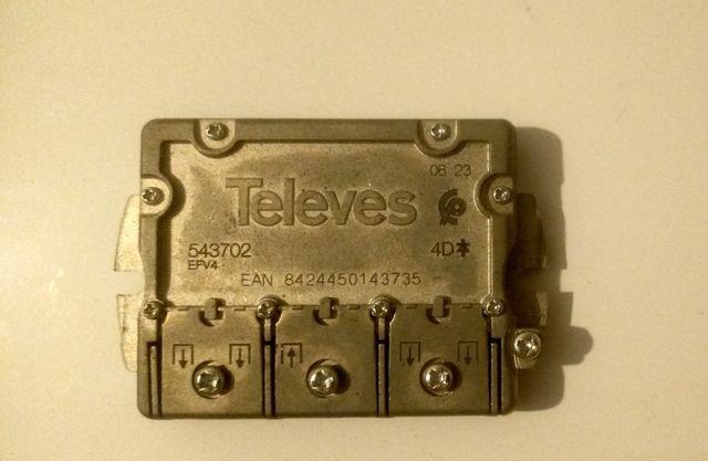 Cable de antena TV y repartidores