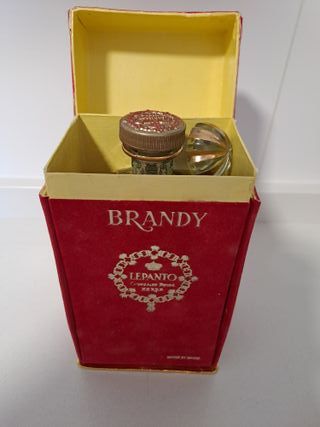 Botella antigua Brandy Xerez Lepanto coleccionista