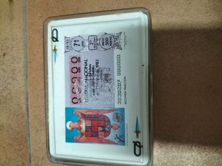 Carta Fournier Lotería nacional retro