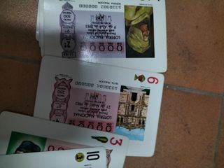 Carta Fournier Lotería nacional retro