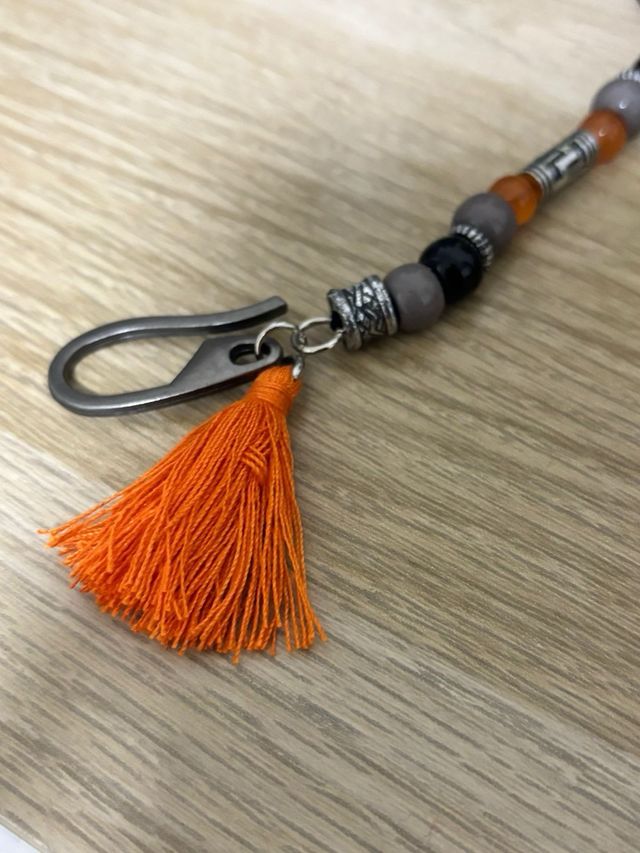 Portachiavi etnico vintage con gancio