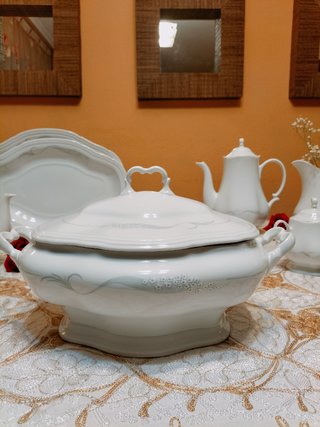 Vajilla de porcelana.