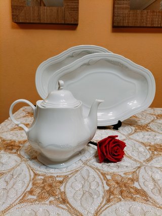 Vajilla de porcelana.