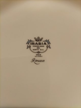 Vajilla de porcelana.