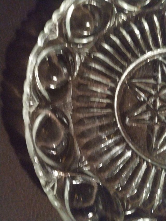 Plato cristal antiguo