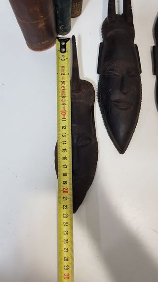 5 pequeñas MASCARAS AFRICANAS (Ebano)
