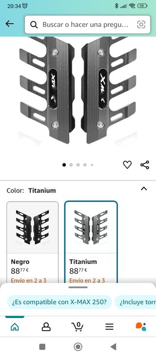 Protector horquilla delantera X-MAX