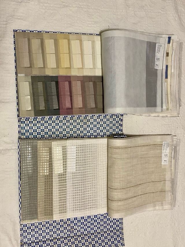 2 Catálogos muestras textiles, telas 