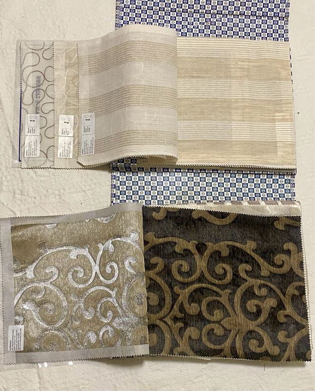 2 Catálogos muestras textiles, telas 