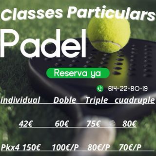 Classes particulars de padel