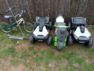 Quad, moto, bici, patinete para niños