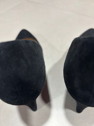 Zapatos negros cuña ante 38