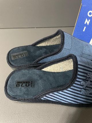Pantofole uomo blu 40 nuove