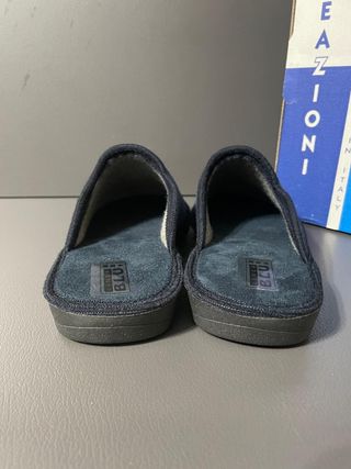 Pantofole uomo blu 40 nuove