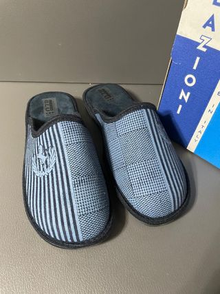 Pantofole uomo blu 40 nuove