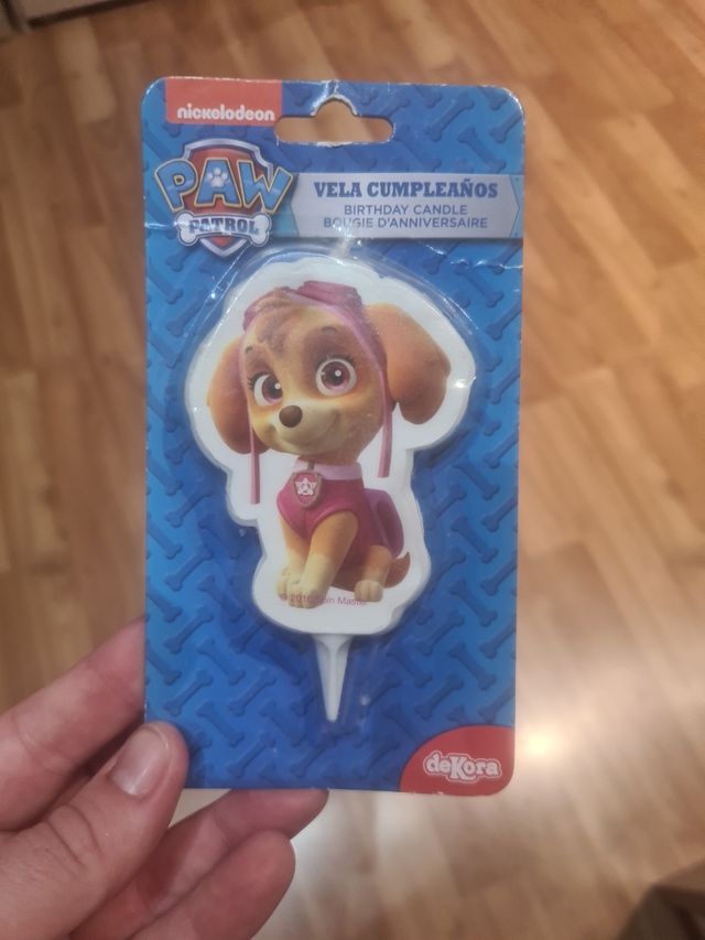 Platos y vela paw patrol