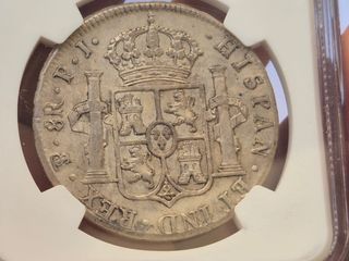 8 REALES PLATA FERNANDO VII 1818 POTOSÍ