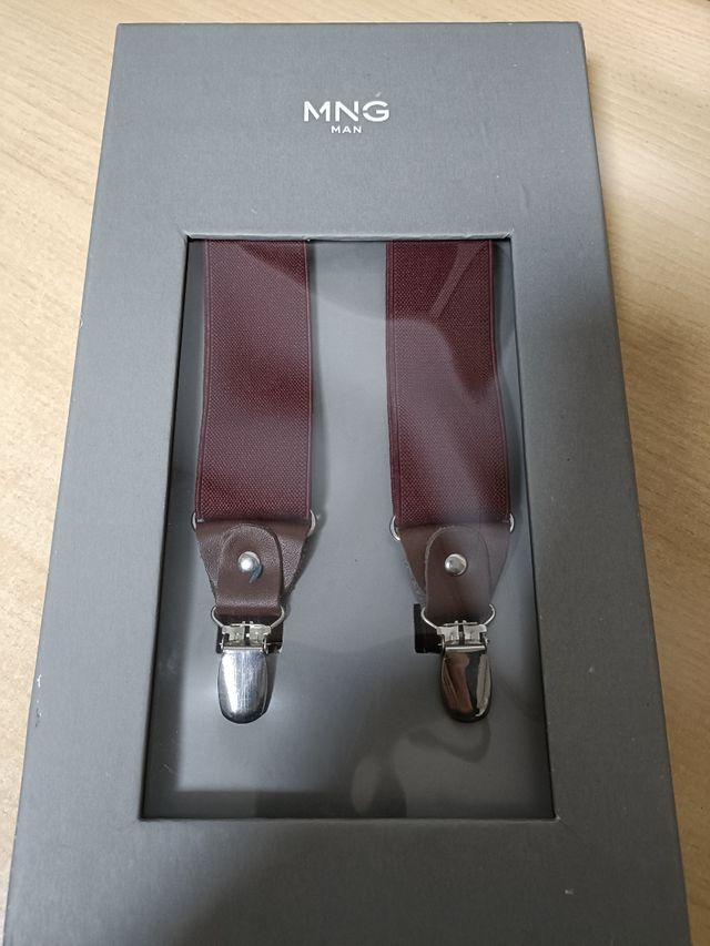 Tirantes nuevos. Color burdeos